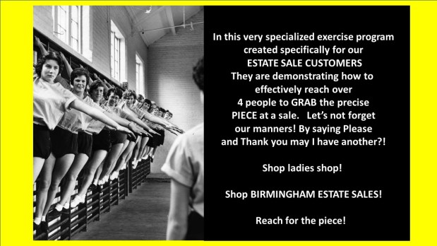 50% off, last day!!!! ALL MUST GO! BIRMINGHAM ESTATE SALES is in Mtn Brook for 2 days! Join&nbsp;us!