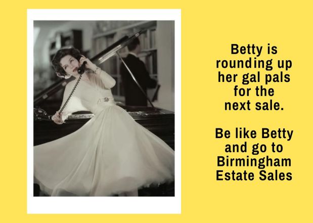 50% OFF NOW!! BIRMINGHAM ESTATE SALES is at Hoover Country Club all week long!&nbsp;Mon-Sat!