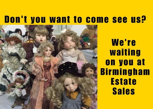50% OFF! BIRMINGHAM ESTATE SALES is in MONTGOMERY for 3 days! Notable Birmingham collector – the art&nbsp;rocks!!